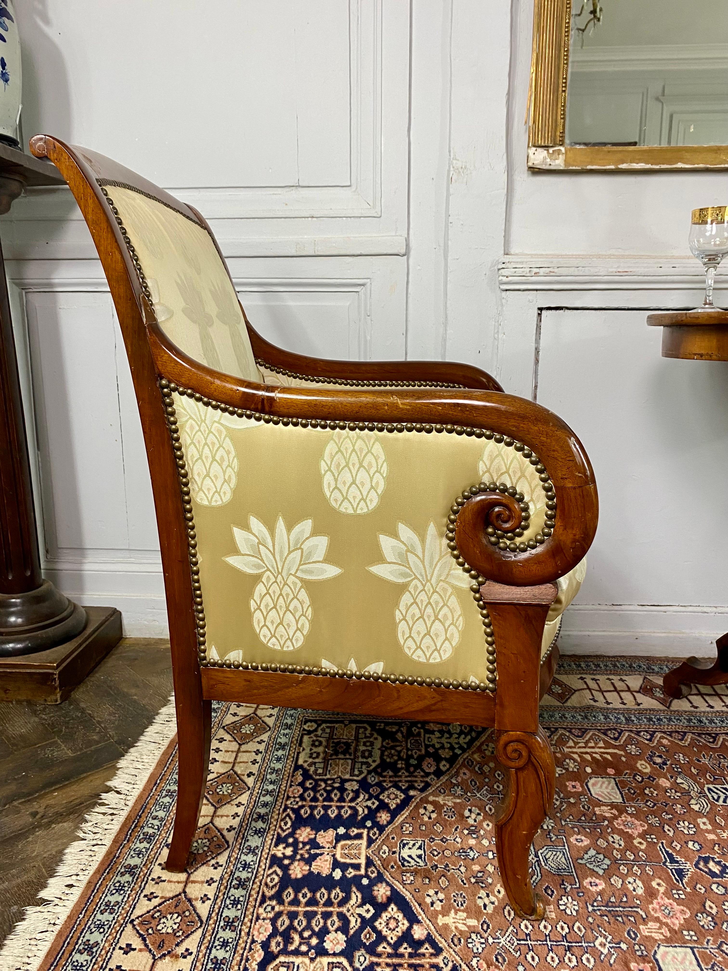 Louis Philippe Pair of Armchairs from the Louis-Philippe Period Beginning of the 19th Century