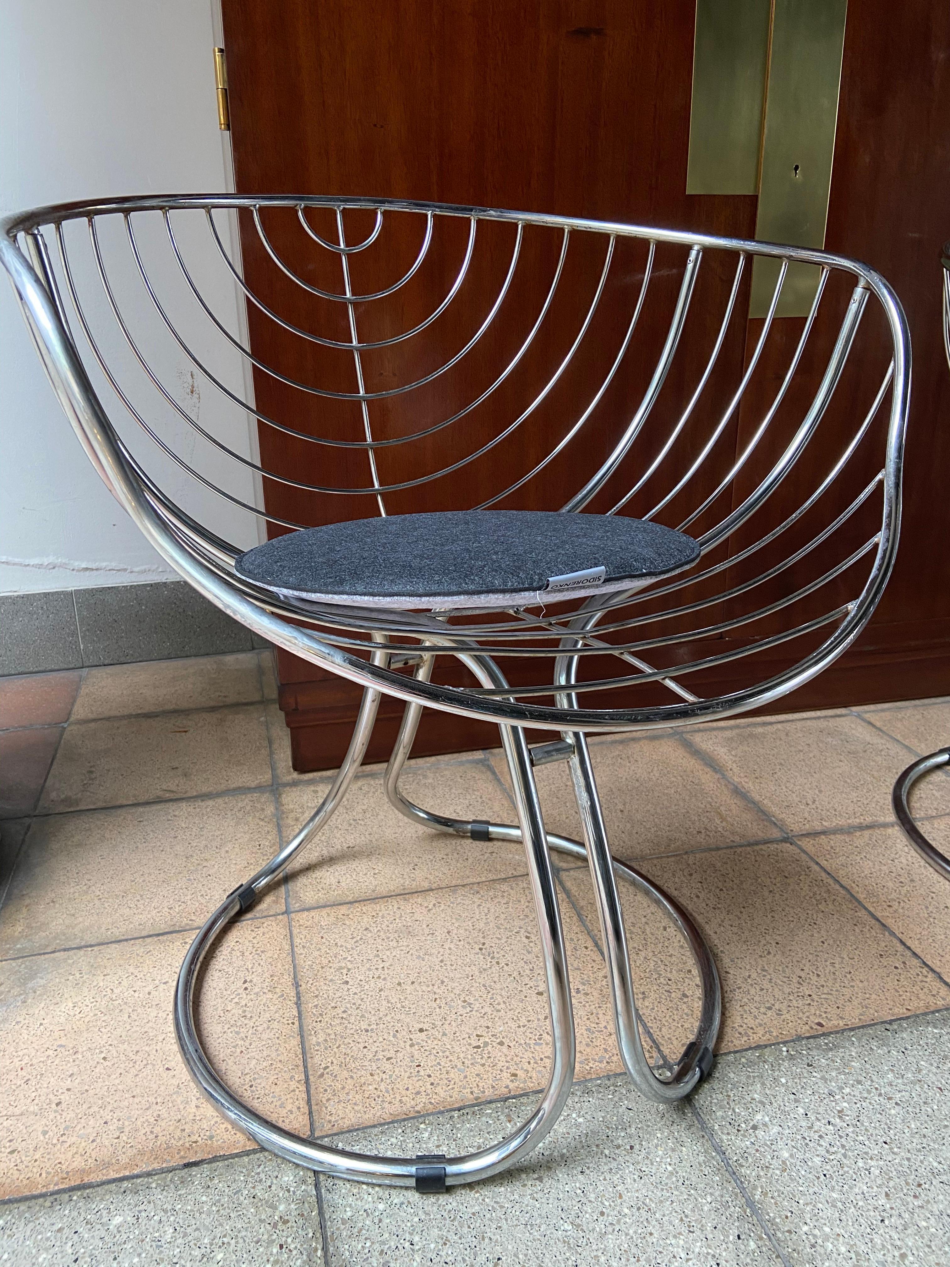 Ein Paar Sessel, Gastone Rinaldi im Zustand „Gut“ im Angebot in Saint Ouen, FR