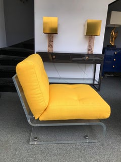 Paire de fauteuils Glassflex Lucite de Jacques Charpentier, France, 1970