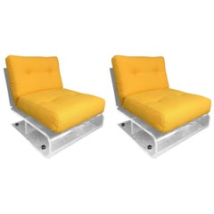 Pair of Armchairs Glassflex Lucite by Jacques Charpentier, France, 1970s
