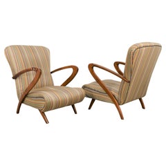 Pair of Armchairs, Guglielmo Ulrich Style, 1950s