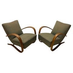 Pair of Armchairs H-269 by Jindřich Halabala for Thonet, 1930s