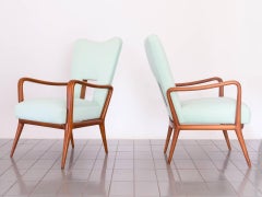 1950s Pair of Armchairs in Cabreúva Wood Produced by Luiz Pássaro, Brazil Modern