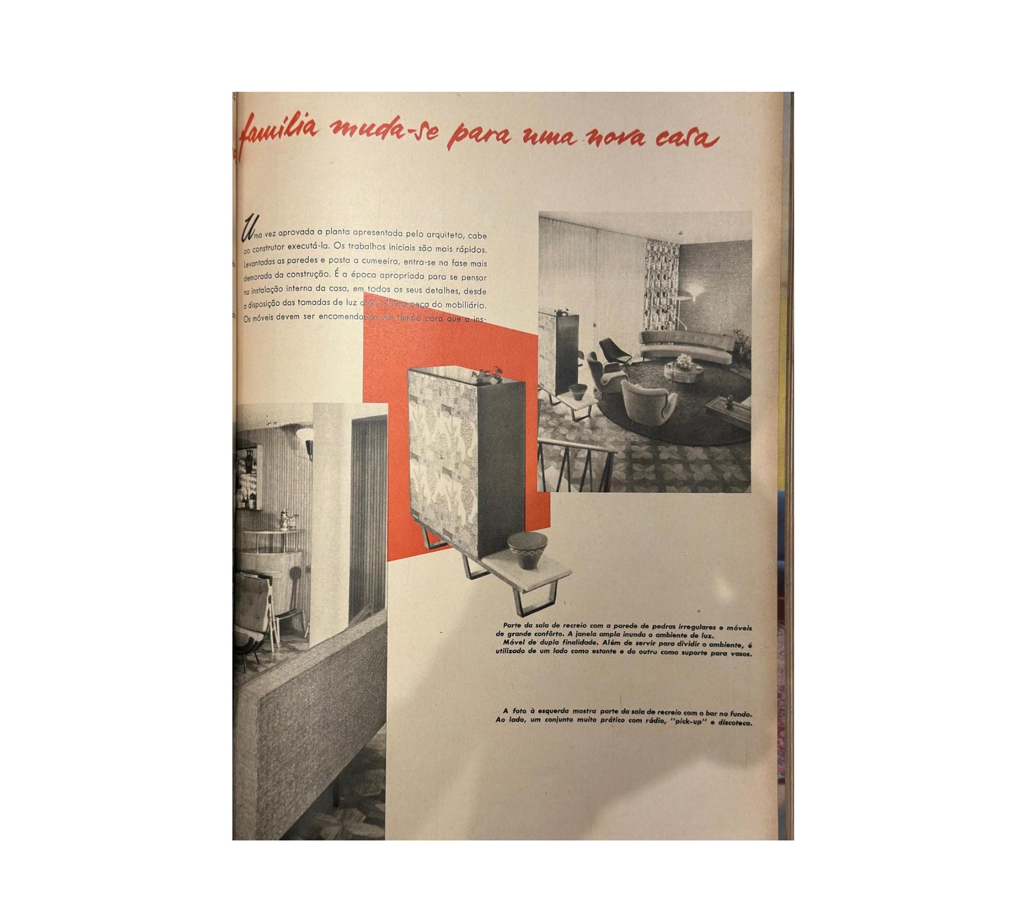 Pareja de Sillones en Madera, Cuero y Boucle, Carlo Hauner, Años 50 - Lote 466 en venta 6
