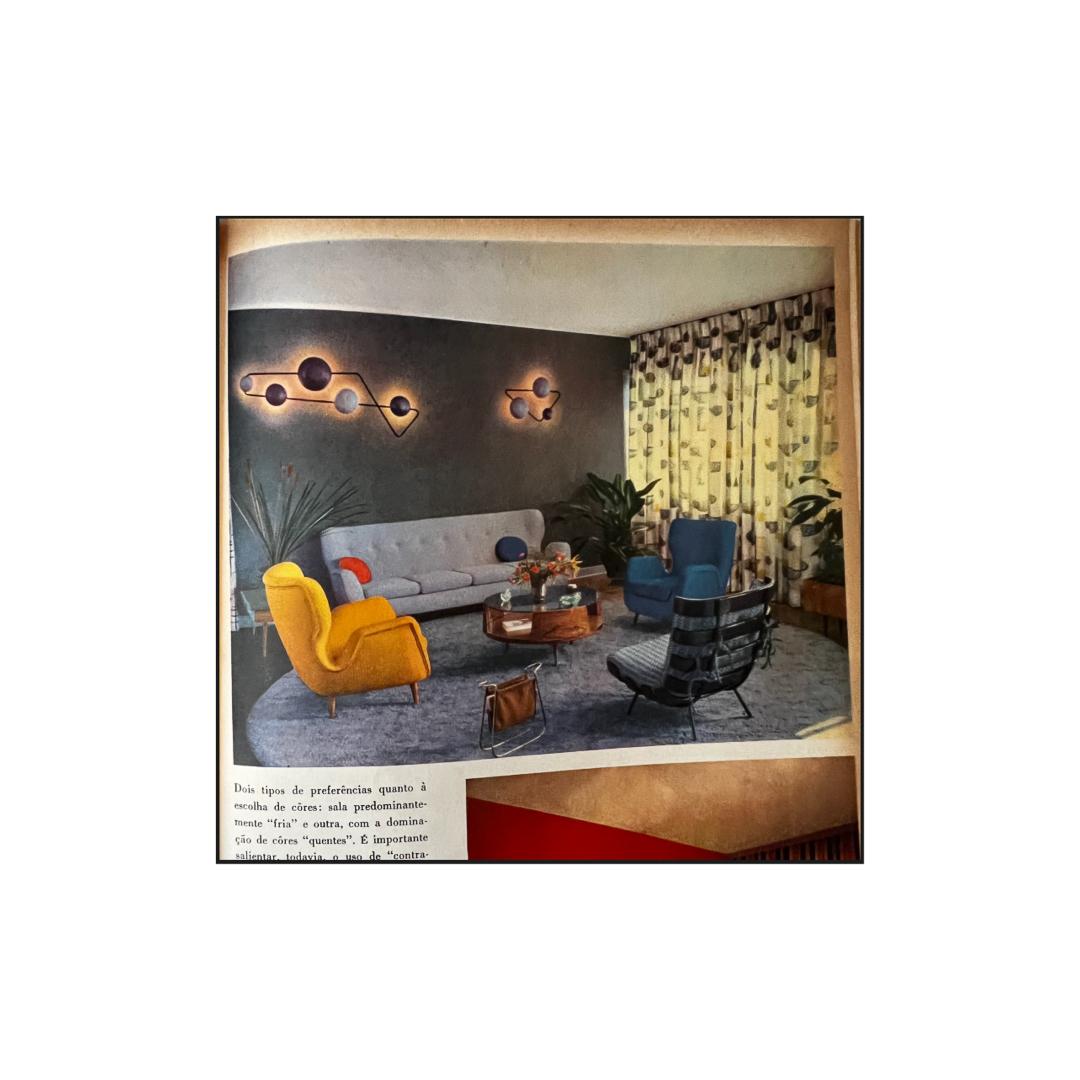 Pareja de Sillones en Madera, Cuero y Boucle, Carlo Hauner, Años 50 - Lote 466 en venta 10