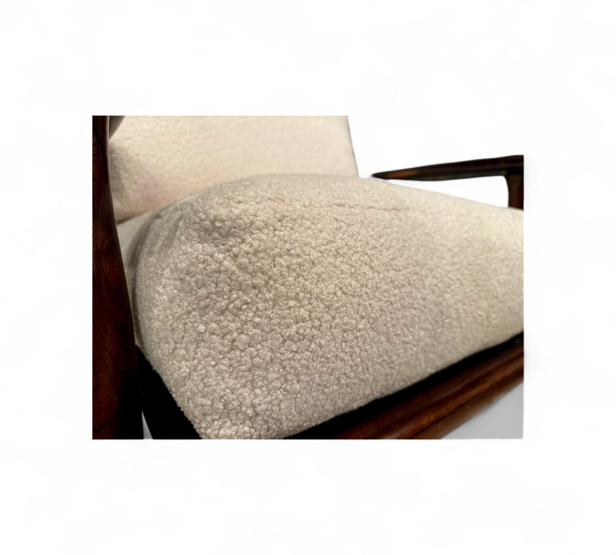 Paar Sessel aus Rosenholz und Boucle, Liceu De Artes, 1960er Jahre - Lot 218 im Angebot 5