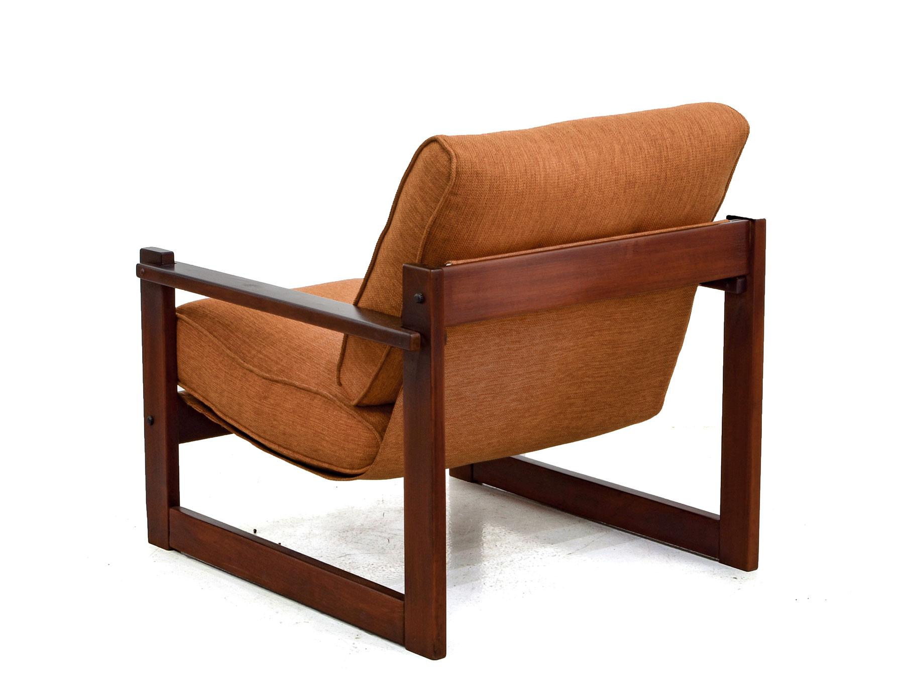 Brazilian Pair of Armchairs in Rosewood, by Percival Lafer, Mid-Century Modern
