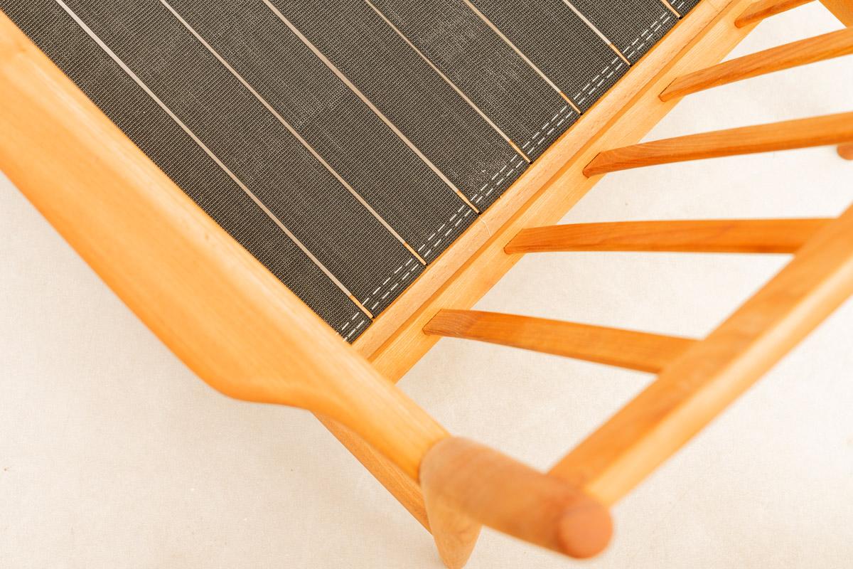 Tessuto Coppia di poltrone in teak in vendita