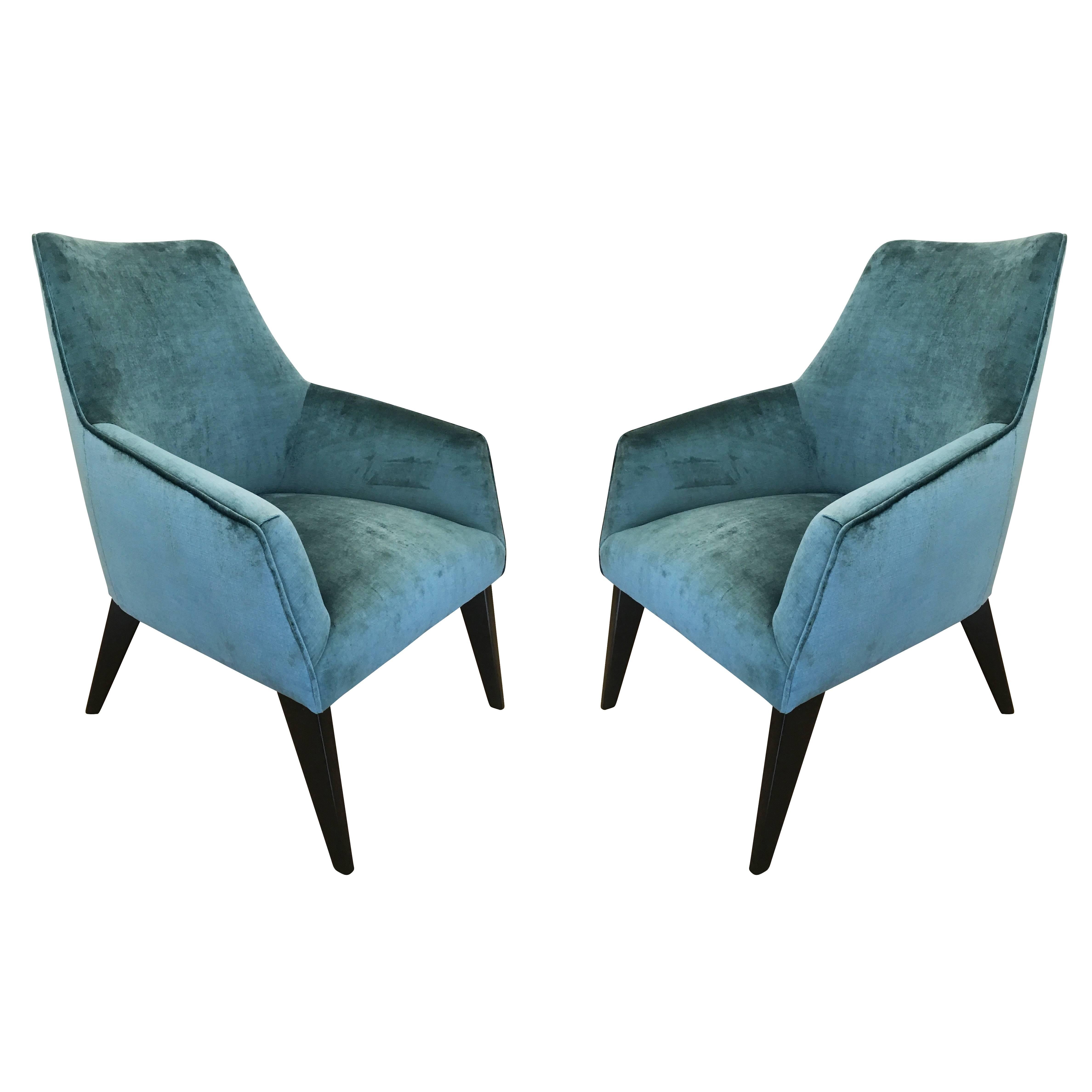 Pair of Armchairs in the Manner of Gio Ponti