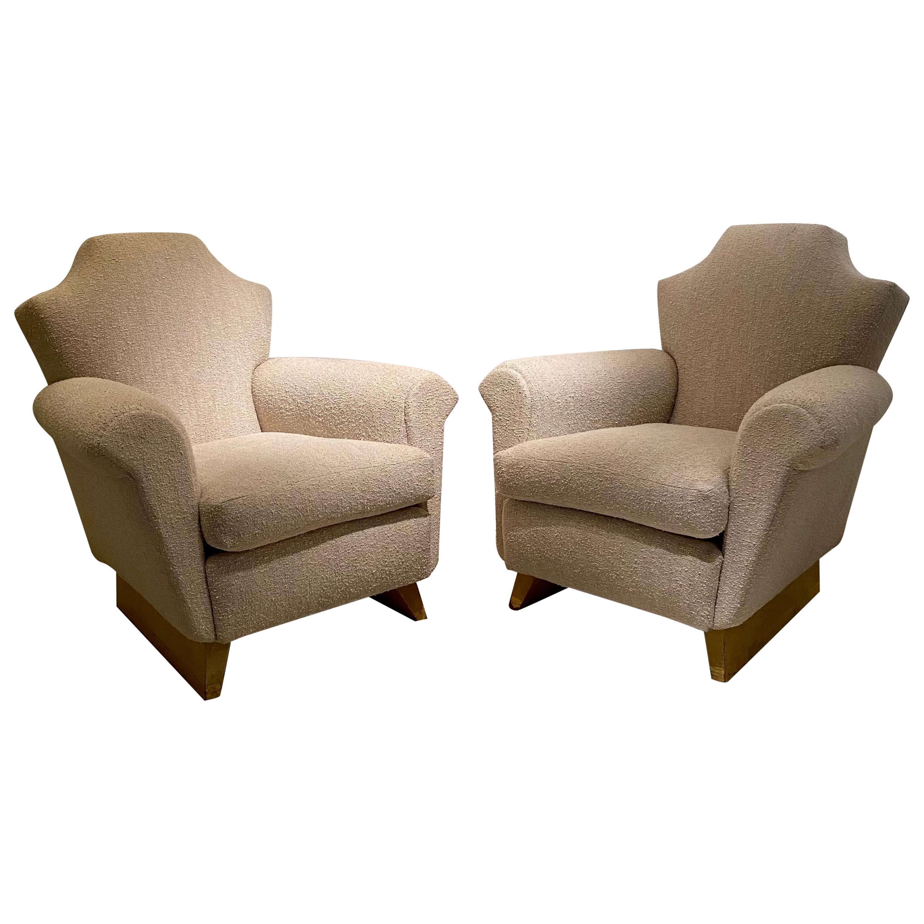 Pair of Armchairs in the Style of André Arbus, France, 1940's