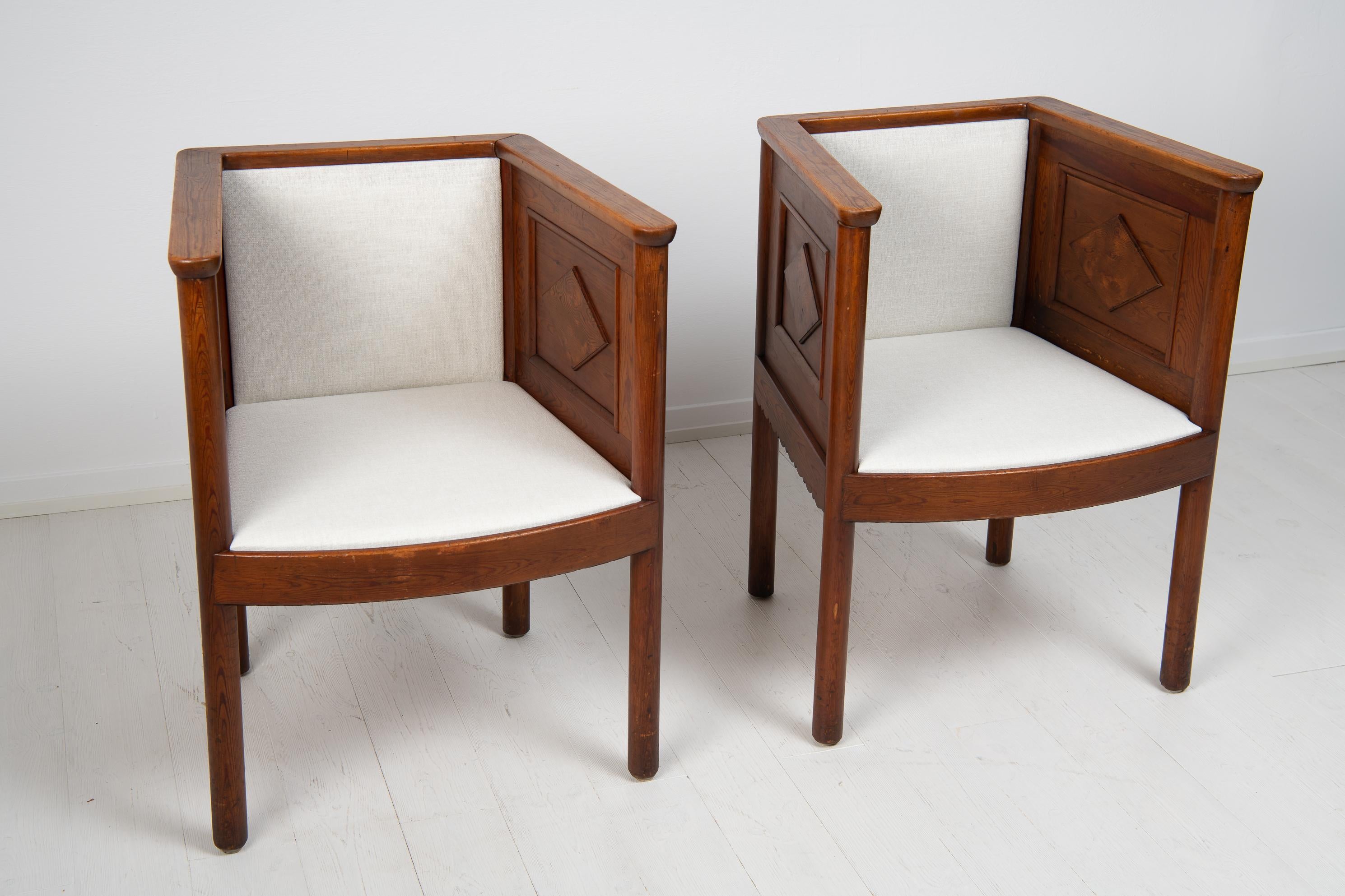 Pair of Armchairs in the Style of Axel Einar Hjorth 4