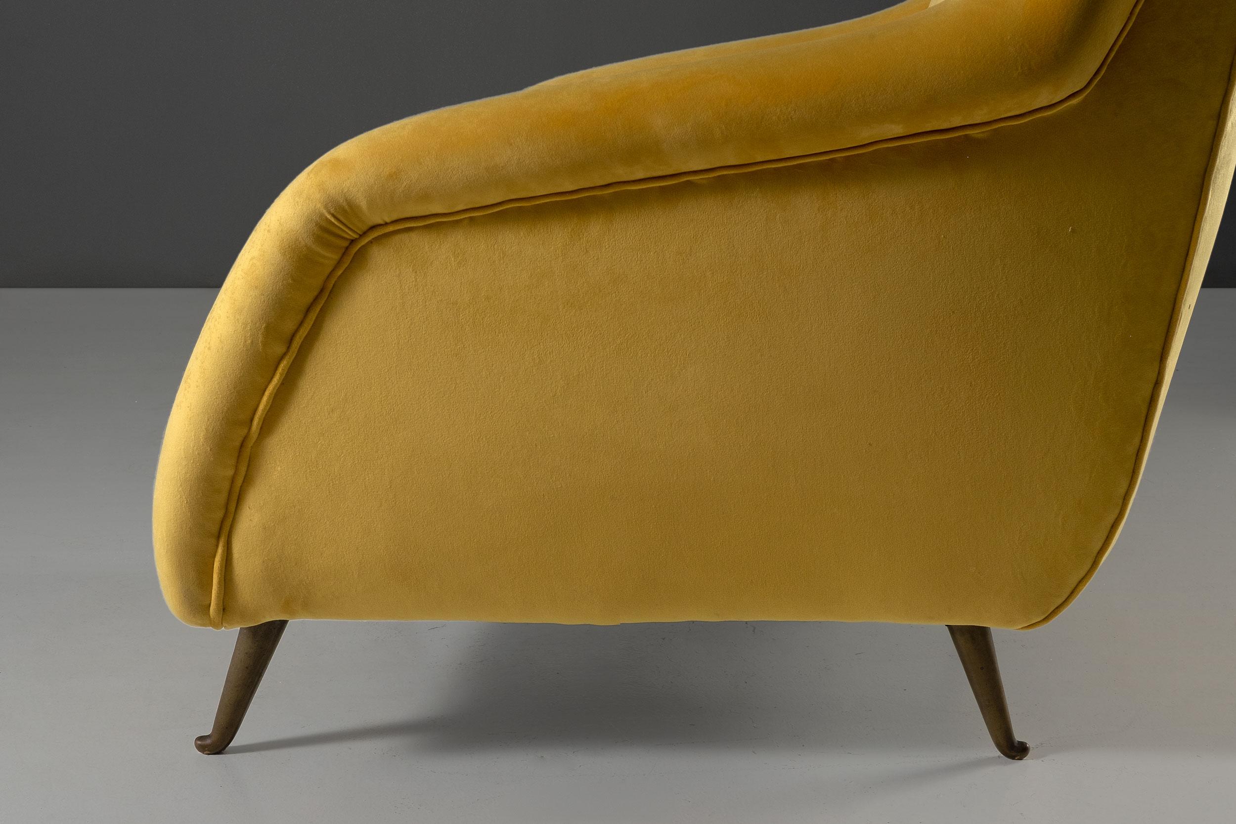 Paire de fauteuils dans le style de Carlo De Carli Italian Design, circa 1950 en vente 1