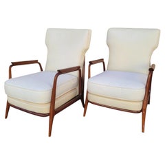 Coppia di poltrone nello stile di G Scapinelli, fine XX secolo