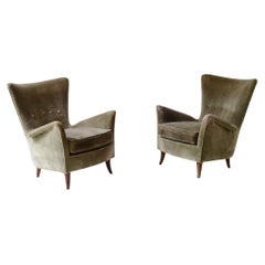 Coppia di poltrone nello stile di Gio Ponti