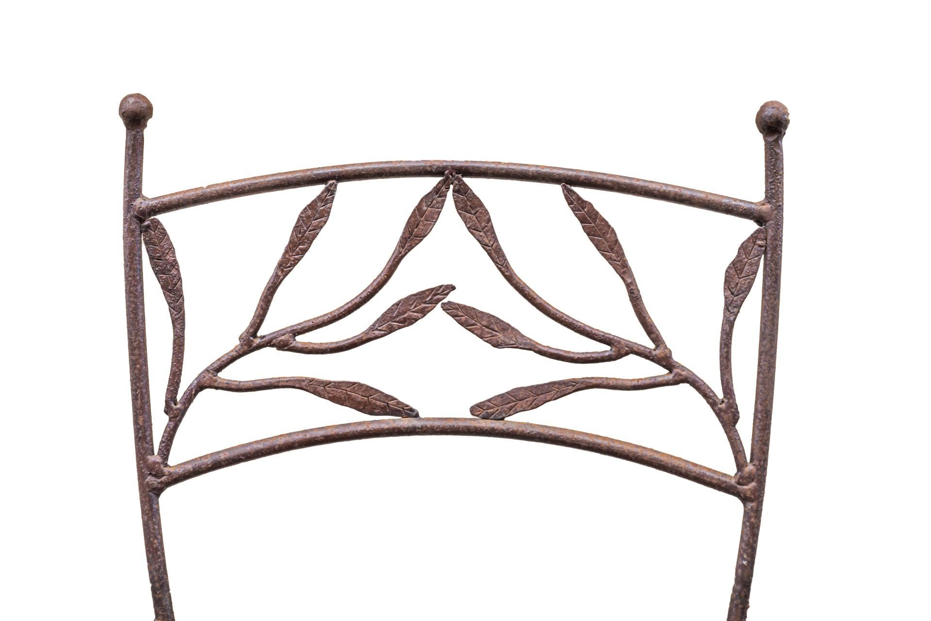 Pair of Armchairs in the Style of Lalanne, Iron, circa 1970, France In Good Condition In Nice, Cote d' Azur