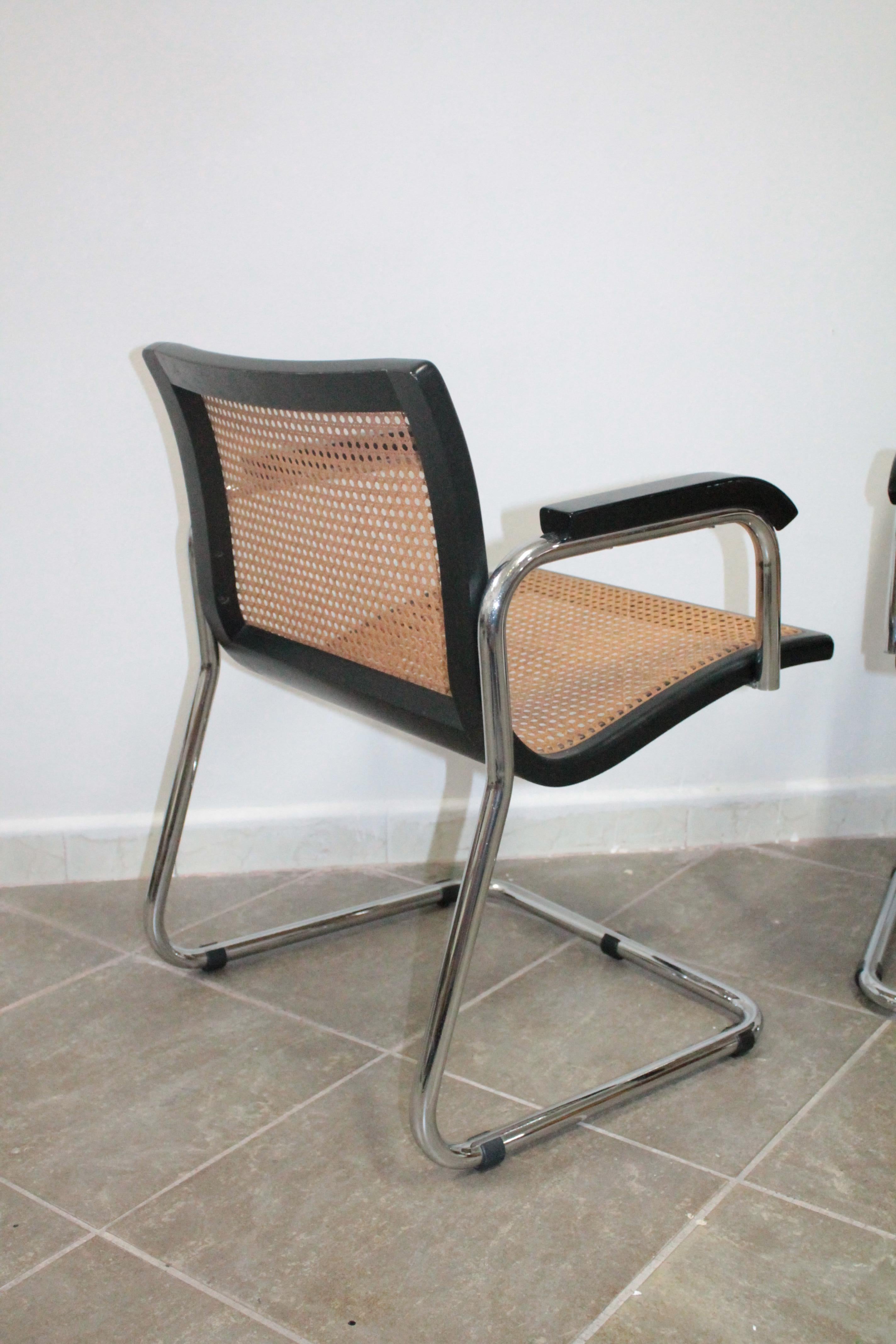 Pair of Armchairs in the Style of Marcel Breuer Bauhaus Gavina, 1970s 2