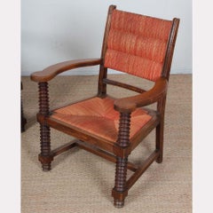 Pair of armchairs in the taste of Charles Dudouyt, 1950