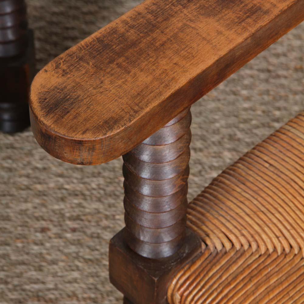 Paar Sessel nach dem Geschmack von Charles Dudouyt, 1950 im Angebot 1