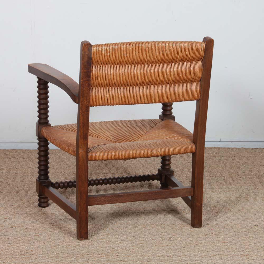 Paar Sessel nach dem Geschmack von Charles Dudouyt, 1950 im Angebot 3