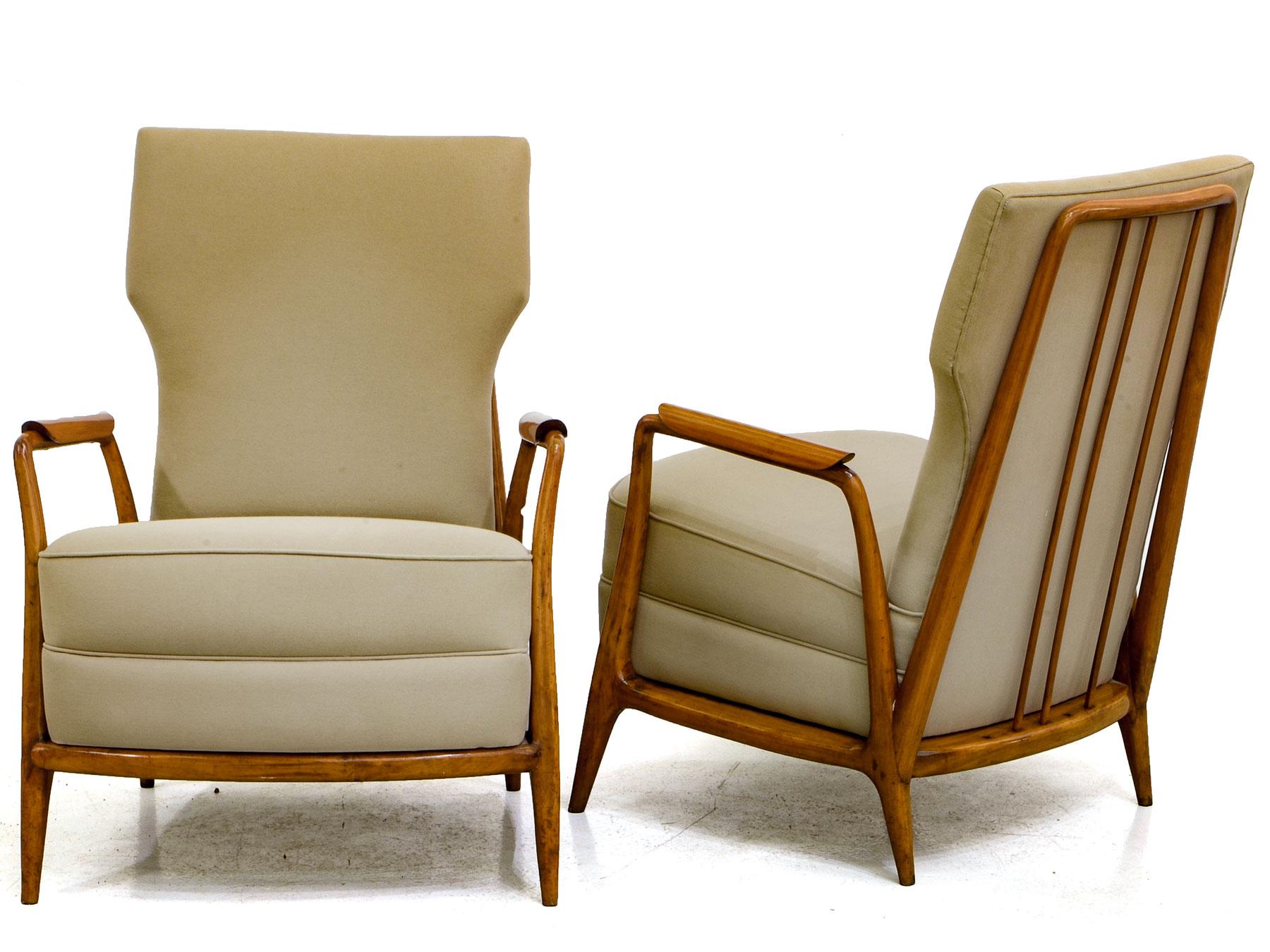Pair of Armchairs in Tropical Wood, by Giuseppe Scapinelly, Mid-Century Modern In Good Condition In Sao Paulo, SP