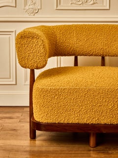 Pair of armchairs in wood by Studio Glustin