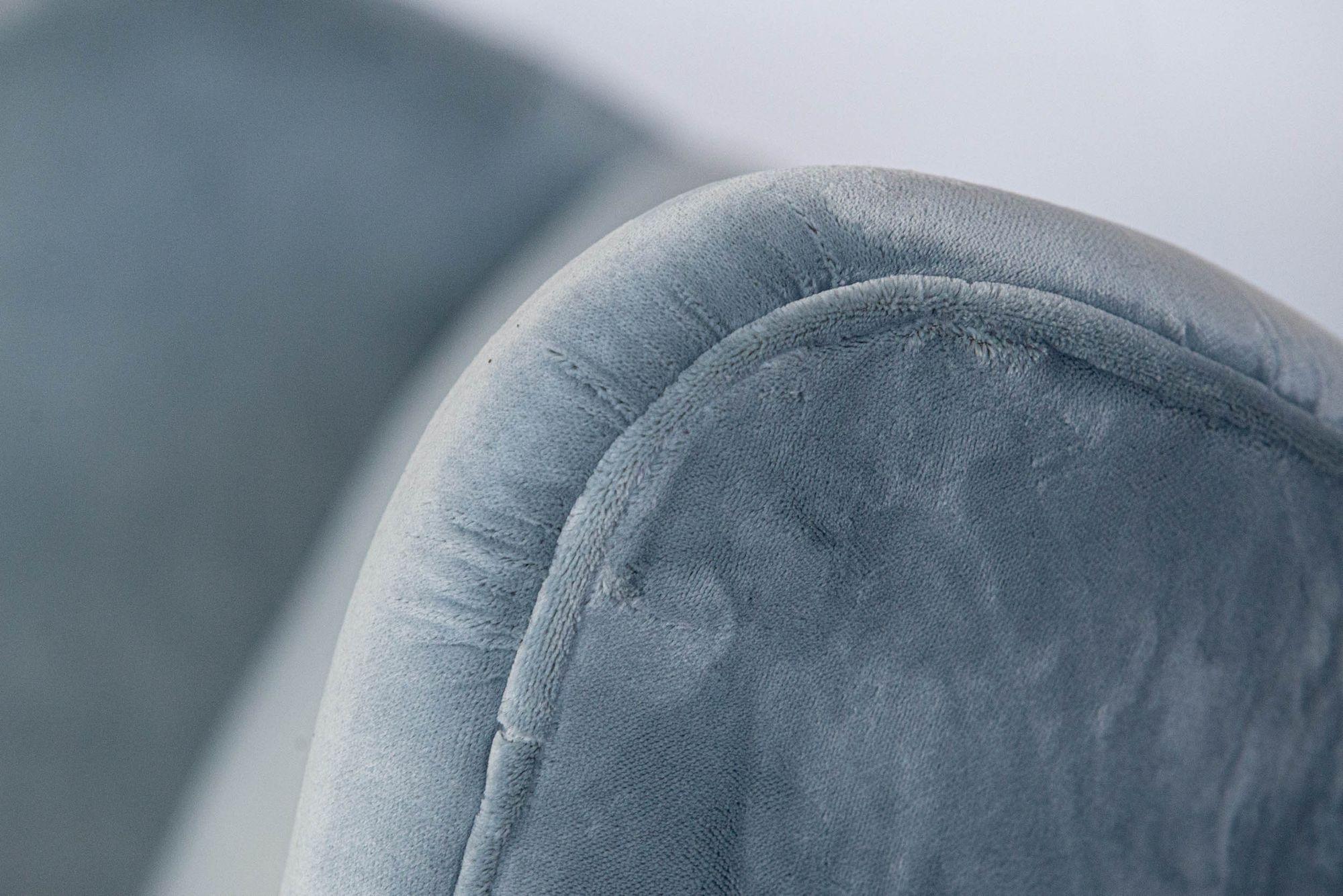 Pair of Armchairs ISA Bergamo in light blue velvet and original feet For Sale 8