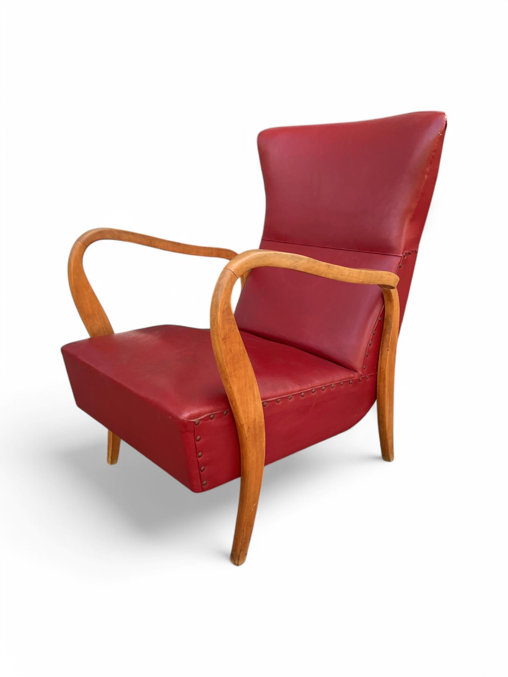 Paire de fauteuils - Design italien - années 1950 en vente 3