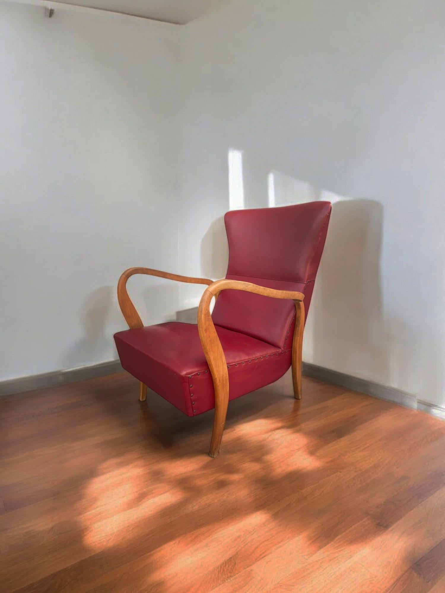 Paire de fauteuils - Design italien - années 1950 en vente 4