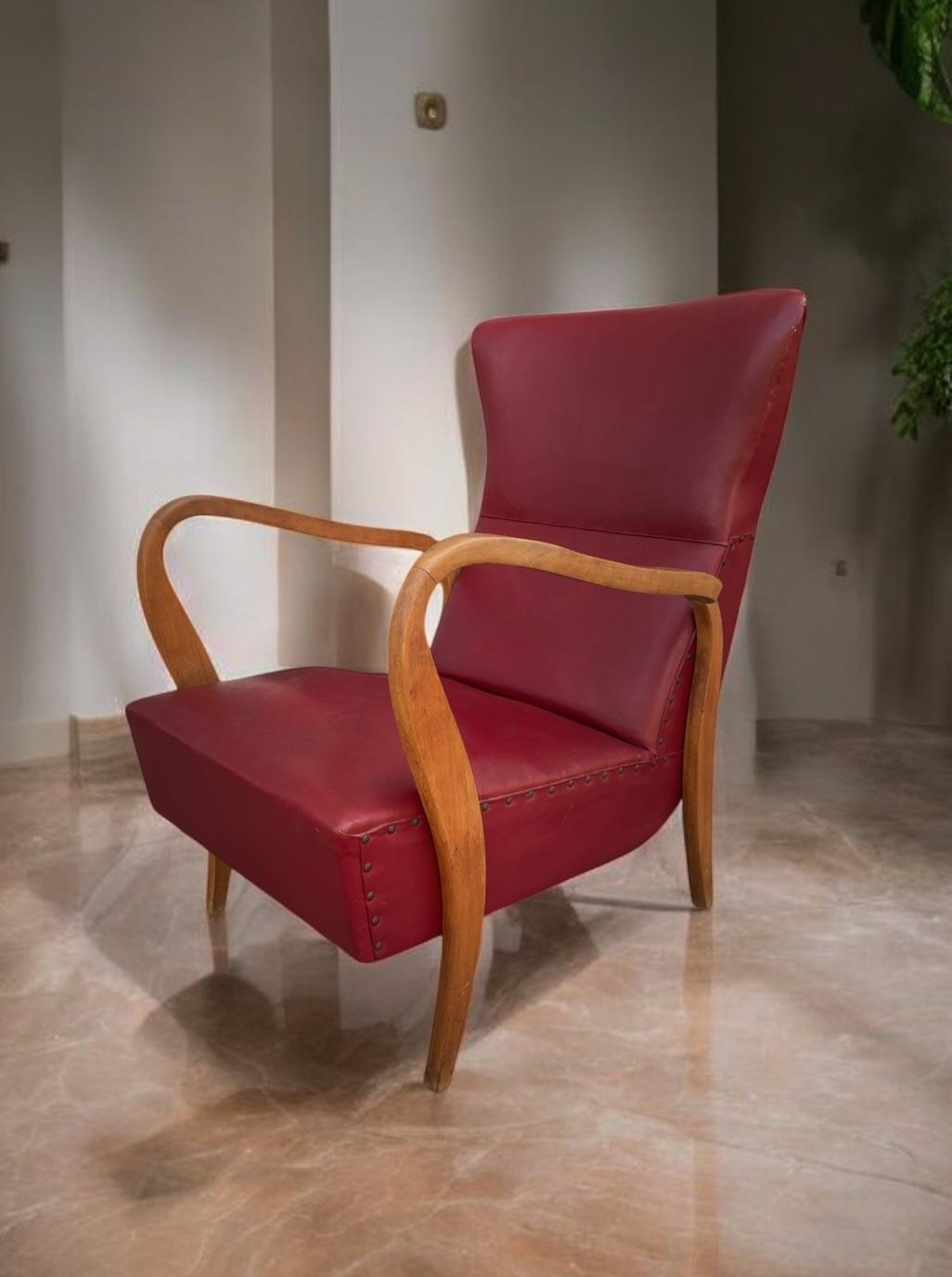 Paire de fauteuils - Design italien - années 1950 en vente 5