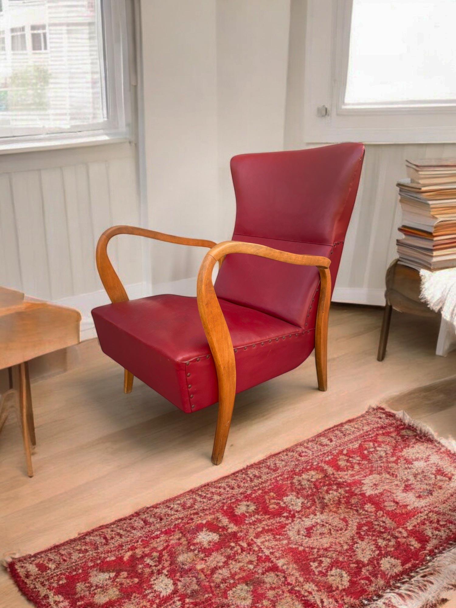 Paire de fauteuils - Design italien - années 1950 en vente 7