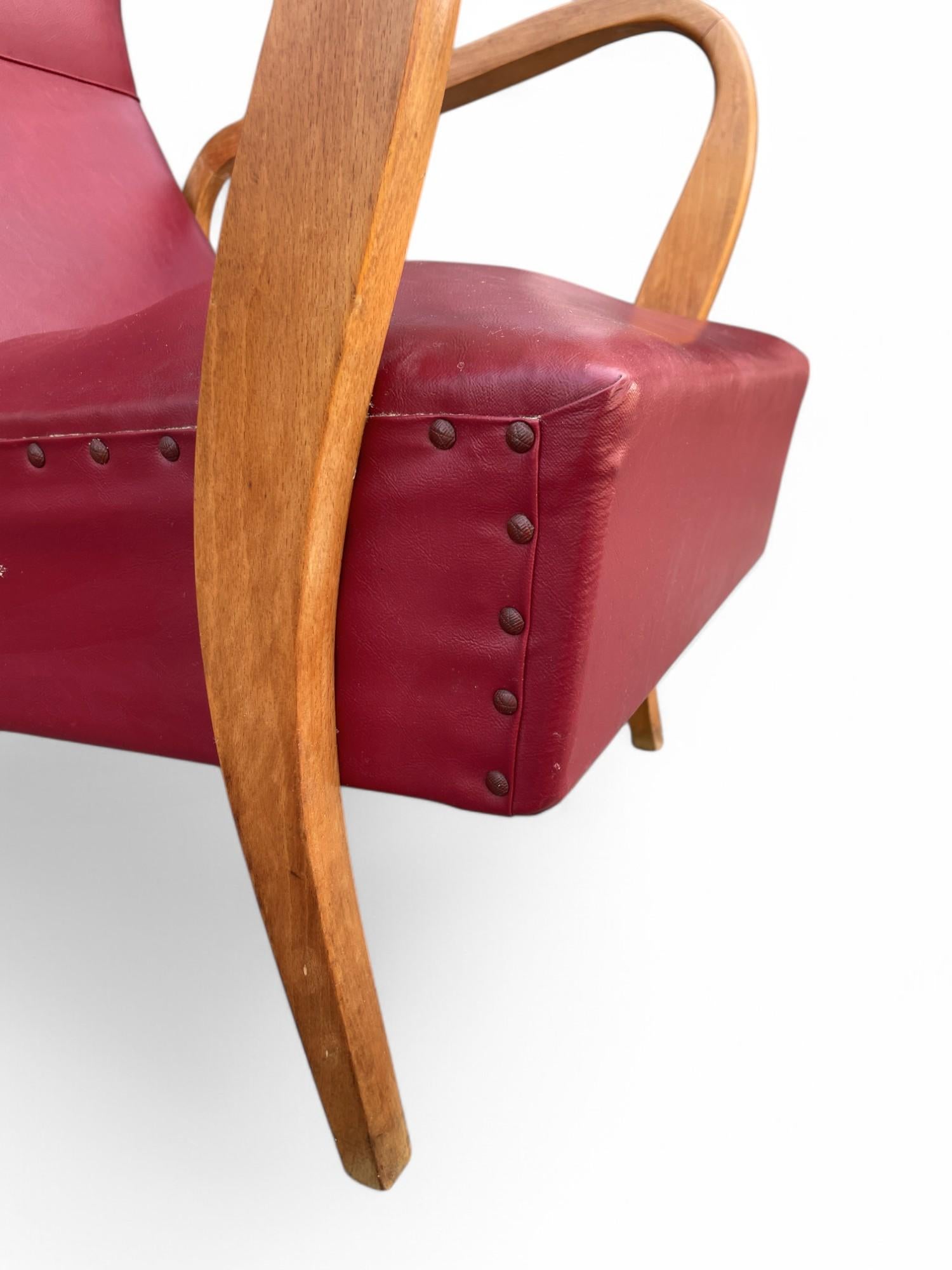 Paire de fauteuils - Design italien - années 1950 en vente 12