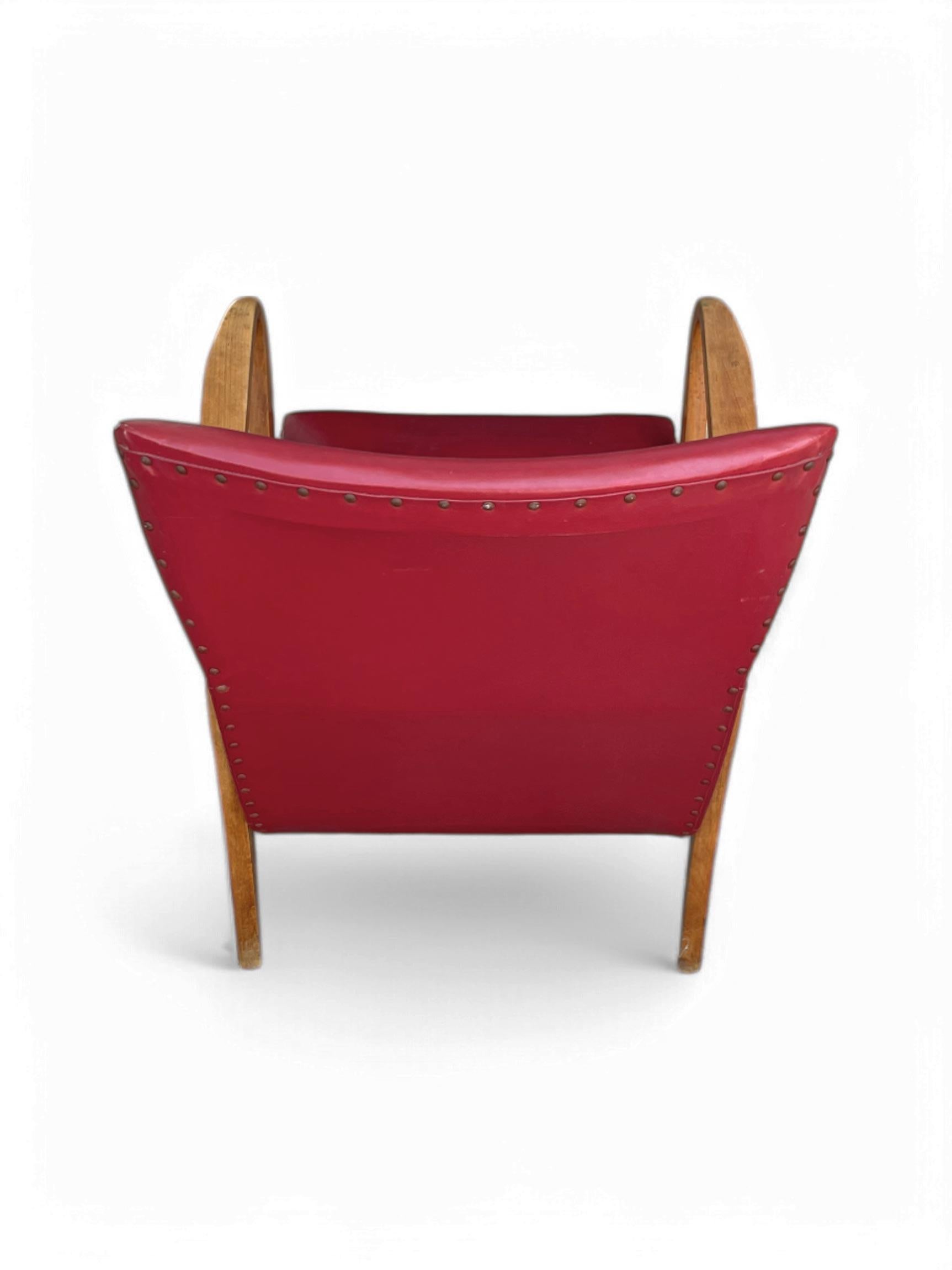 Paire de fauteuils - Design italien - années 1950 Bon état - En vente à Vo', Veneto
