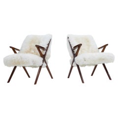 Pair of Armchairs, Italian Manufactory, 1950s Pair of Armchairs, Italian Manufactory, 1950s
