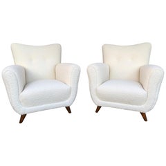 Pair of Armchairs, Italy, 1950s