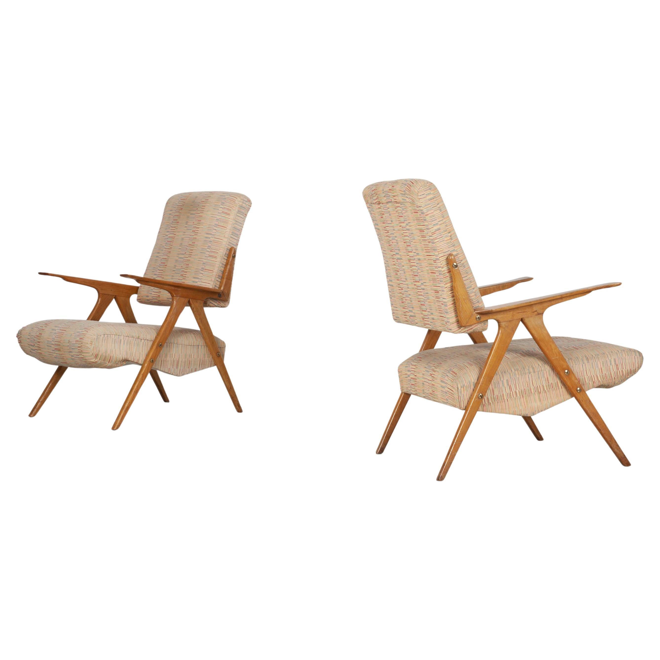 Paire de fauteuils, Italie années 1950