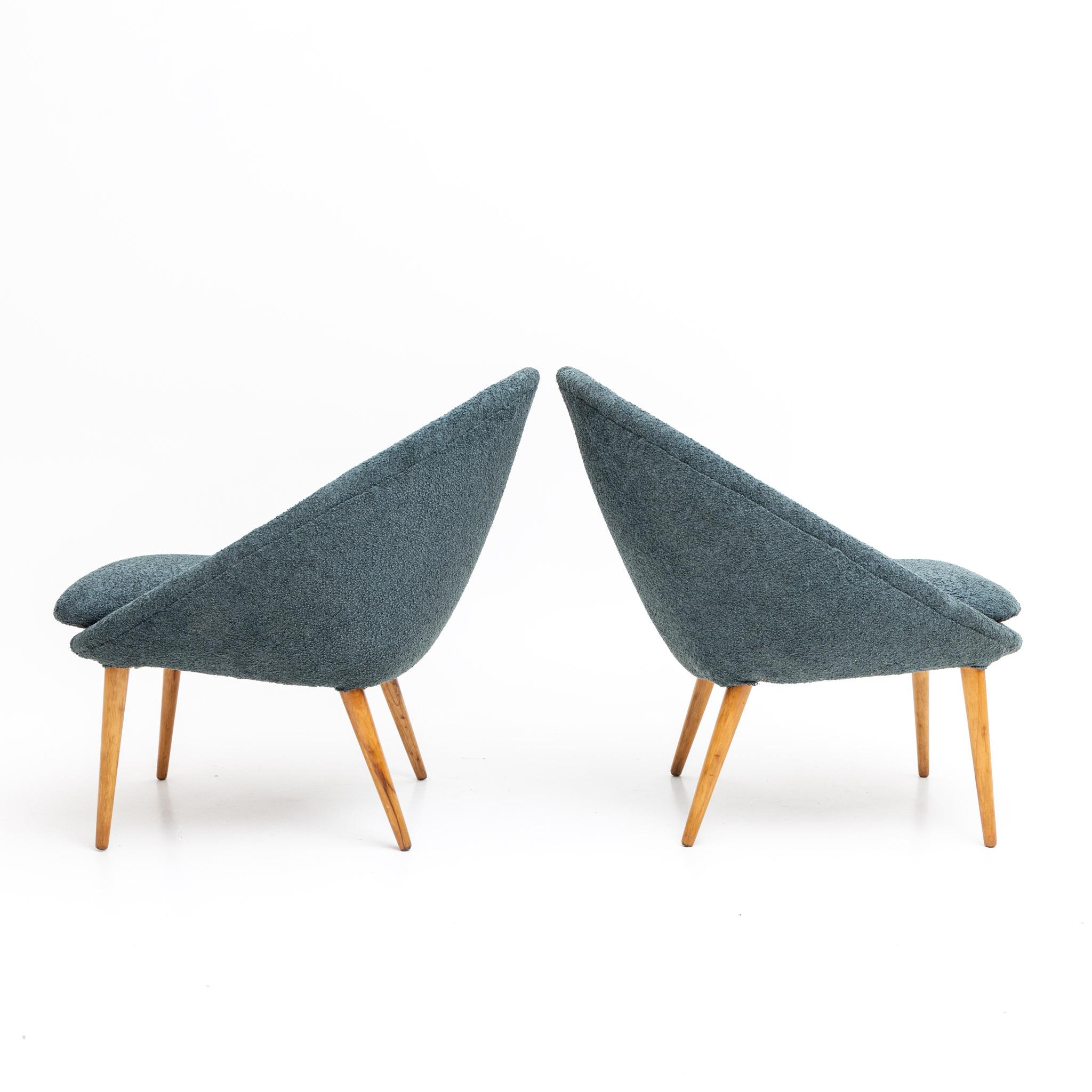 Modern Pair of Armchairs, Italy, Mid-20th Century For Sale