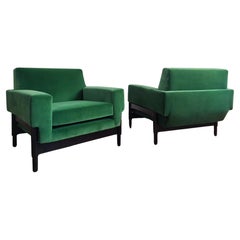 Retro Pair of armchairs "Kiushu" by Saporiti - 60s 