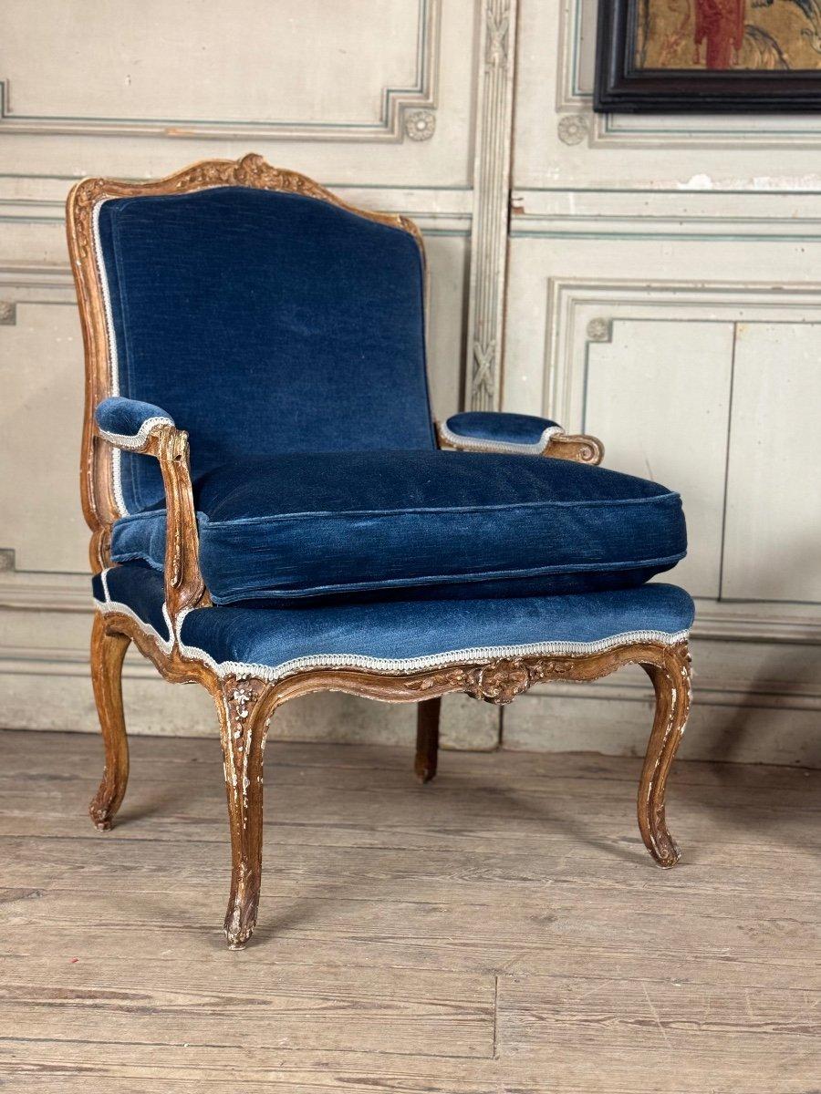 Pair Of Armchairs Louis XV, 18th Century For Sale 4