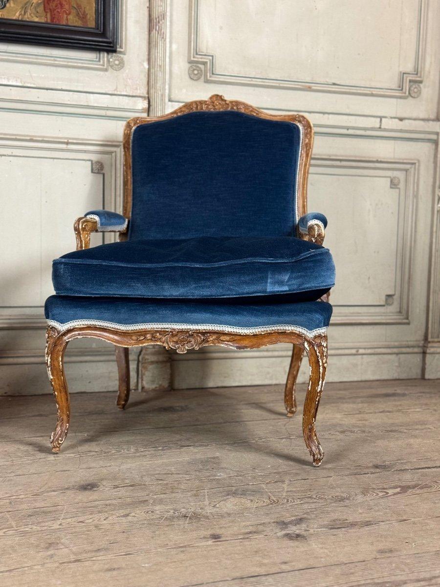 Pair Of Armchairs Louis XV, 18th Century For Sale 3