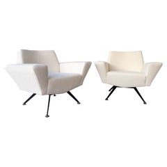 Pair of Armchairs M538 by Studio APA for Lenzi, Italy, 1960s