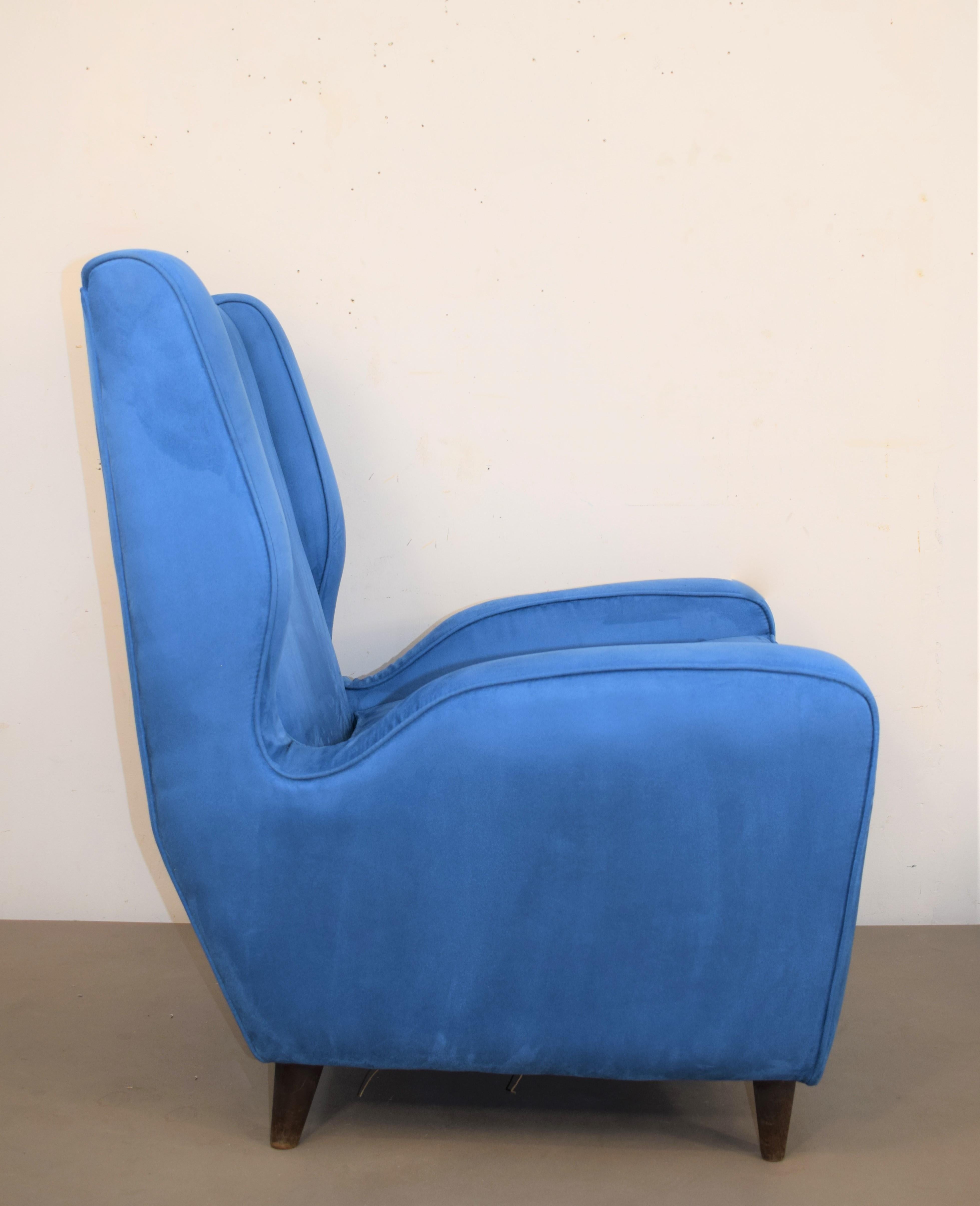 Paire de fauteuils, style Melchiorre Bega, années 1950 en vente 2