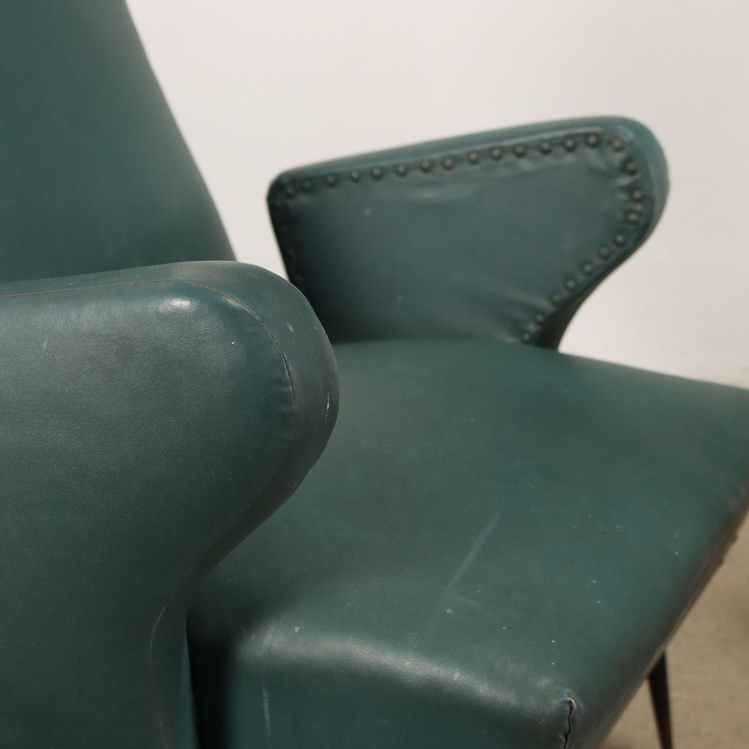 Pair of Armchairs Metal Italy, 1950s-1960s In Good Condition For Sale In Milano, IT