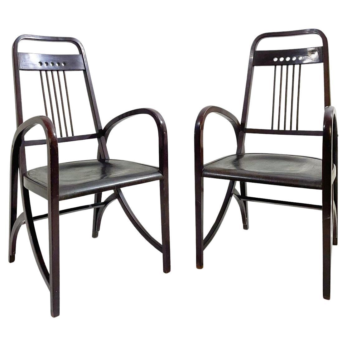 Paire de fauteuils Mod 1511 de Thonet, années 1900