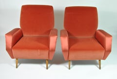Coppia di poltrone, Mod. 803, Design di Gio Ponti, Produzione Cassina Italia, 1954