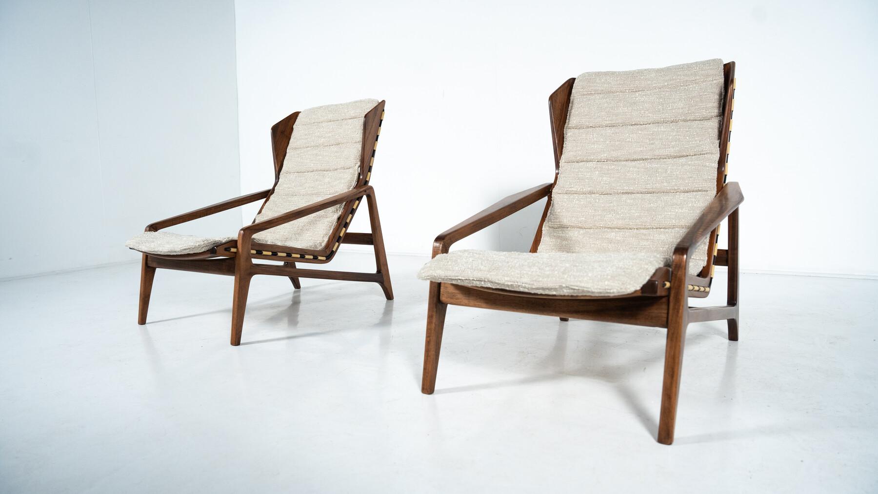 Coppia di poltrone mod 811 di Gio Ponti per Cassina, 1957 in vendita 1