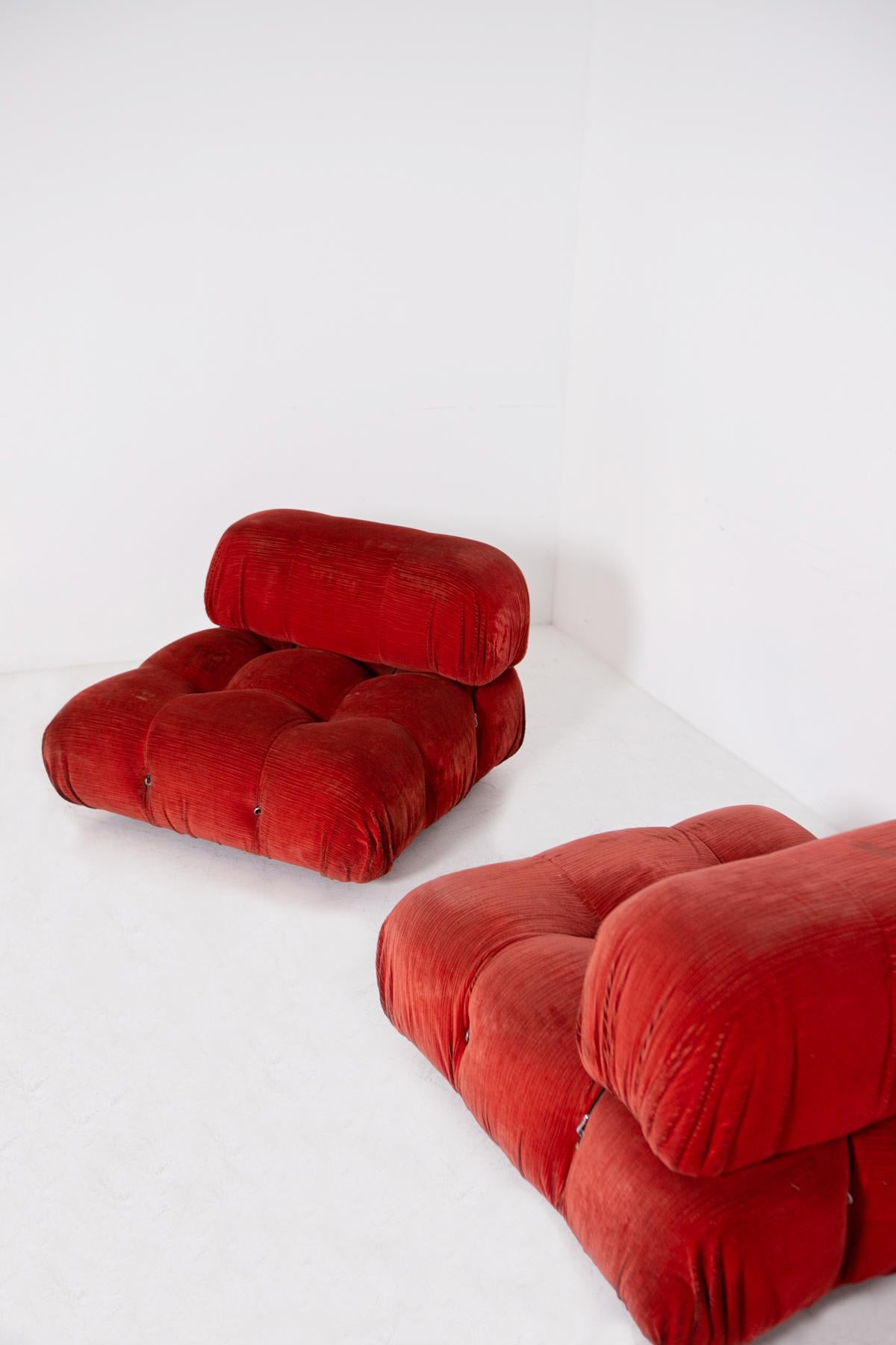 Pair of Armchairs Mod. Camaleonda by Mario Bellini for B&B Italia 3
