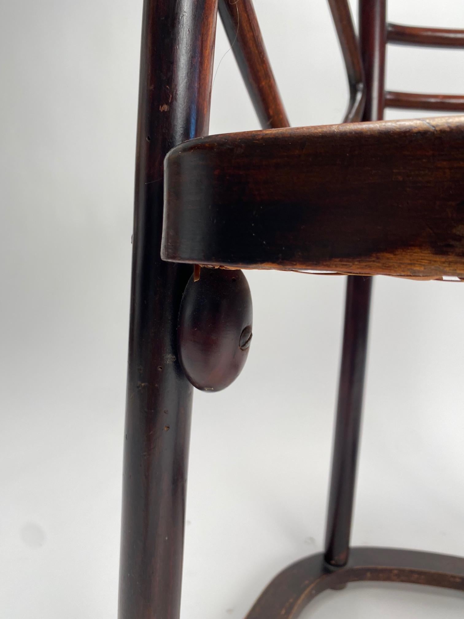 Paire de fauteuils mod. Fledermaus, Josef Hoffmann pour Thonet, années 1910 en vente 1