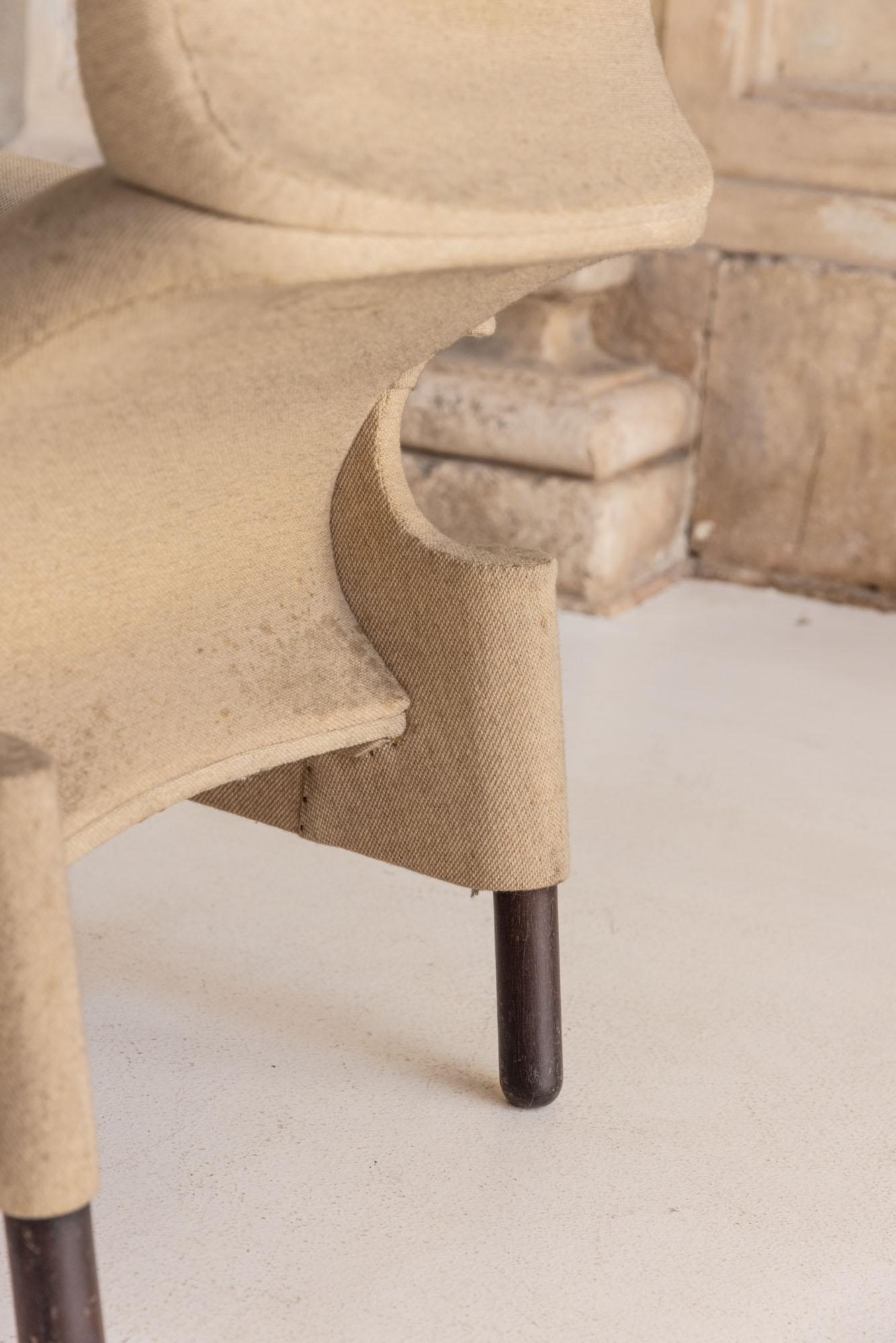 Pair of armchairs mod. San Luca by Achille & Piergiacomo Castiglioni for Gavina 9