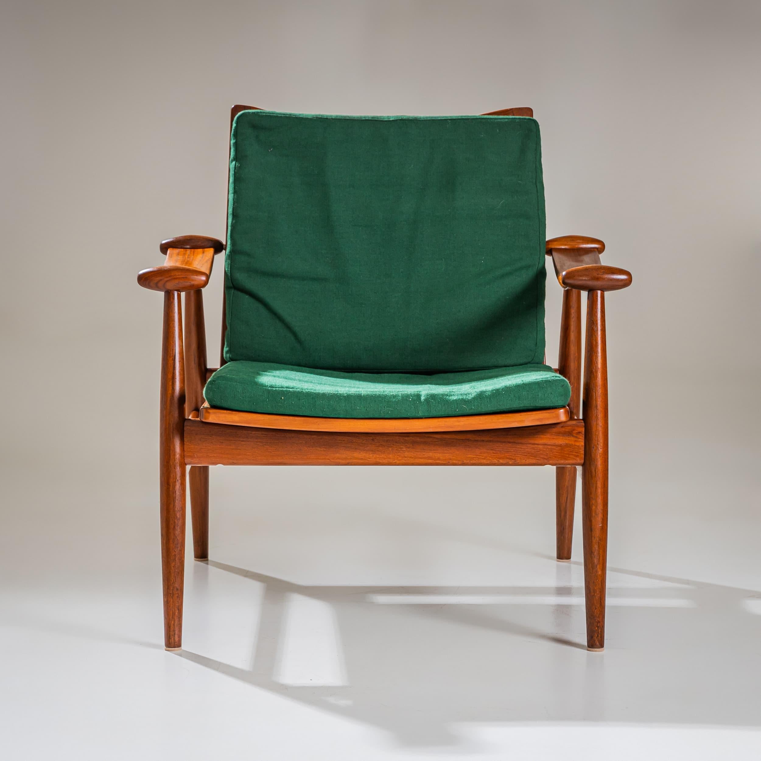 20th Century Pair of Armchairs, Model 133 by Finn Juhl for France & Son, Denmark For Sale