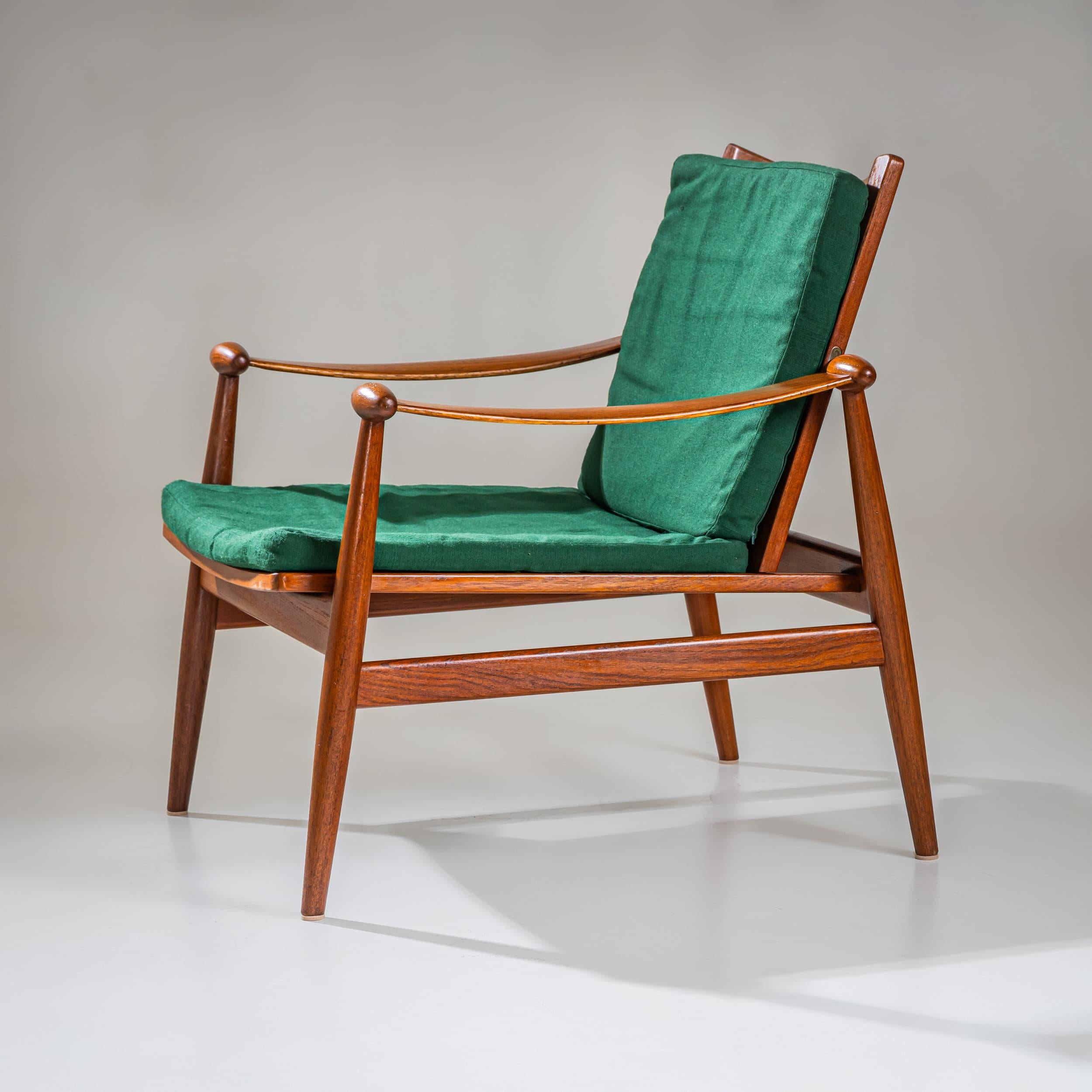 Pair of Armchairs, Model 133 by Finn Juhl for France & Son, Denmark For Sale 1